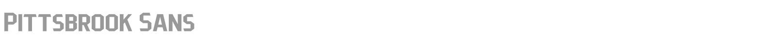 Pittsbrook Sans font preview